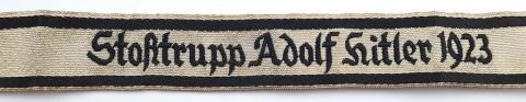 VERY RARE stosstrupp adolf hitler 1923 cufftitle Stoßtrupp-Hitler small bodyguard unit for Hitler including Rudolf Hess