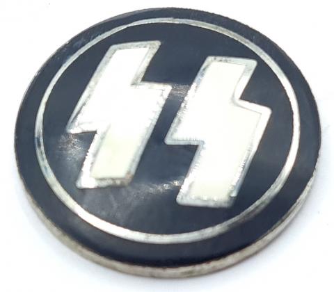Waffen SS membership enamel pin no prong by RZM m1/4