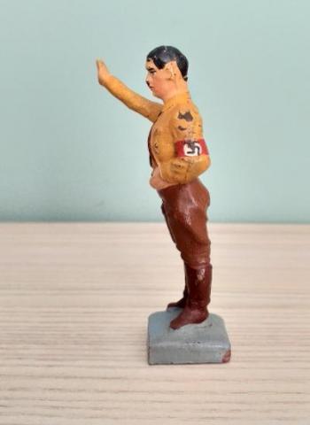 WW2 German Nazi 1930s Adolf Hitler RARE heil figurine toy elastolin lineol hausser leemann germany