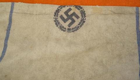 WW2 German Nazi EAGLE AND SWASTIKA large BAG - 1944