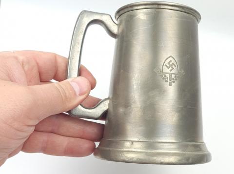 WW2 German Nazi early RAD NSDAP Reich labor service Reichsarbeitsdienst mug beer