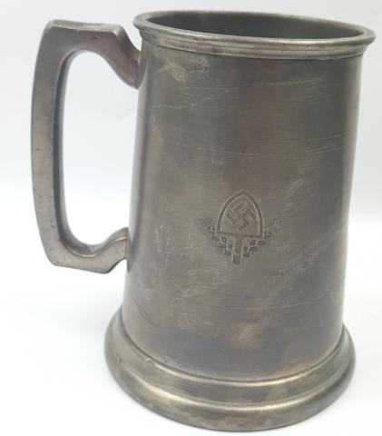 WW2 German Nazi early RAD NSDAP Reich labor service Reichsarbeitsdienst mug beer