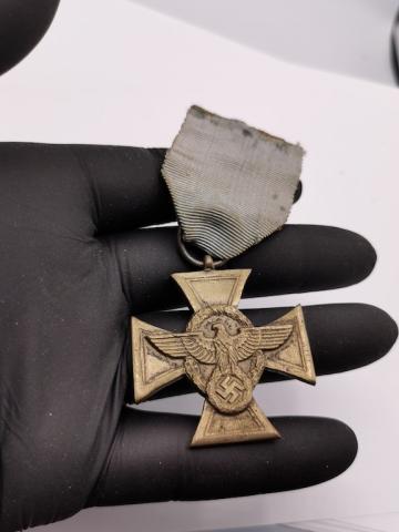 WW2 German Nazi faithful years of services in the police medal award polizei