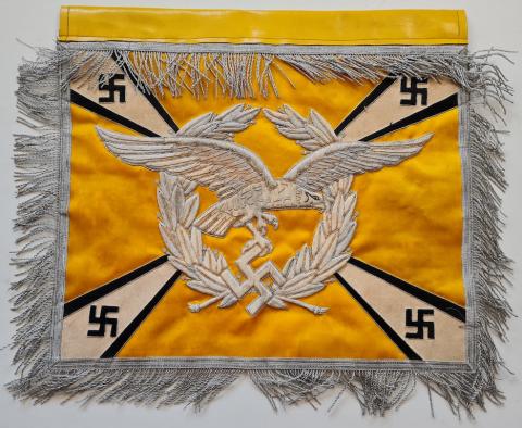 WW2 German Nazi LUFTWAFFE parade trumper banner pennant flag