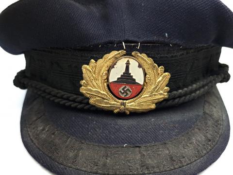 WW2 German Nazi NSDAP Adolf Hitler party workers RAD DAF veteran visor cap