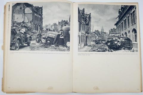 WW2 GERMAN NAZI RARE WAFFEN SS TOTENKOPF HEAVILY ILLUSTRATED BOOK " DAMALS " with RARE DUSTCOVER