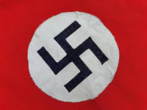 WW2 German Nazi Third Reich NSDAP swastika pennant flag original drapeau allemand