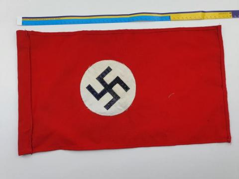 WW2 German Nazi Third Reich NSDAP swastika pennant flag original drapeau allemand