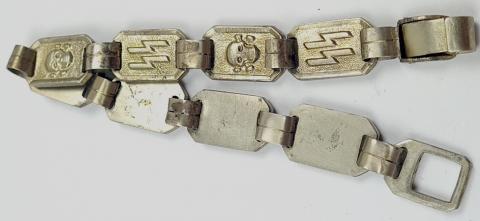 WW2 German Nazi Waffen SS early chained dagger bracelet unmarked original enlisted dague allemande