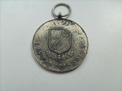 WW2 German Nazi Waffen SS LAH panzer division Adolf Hitler protection medal no ribbon relic