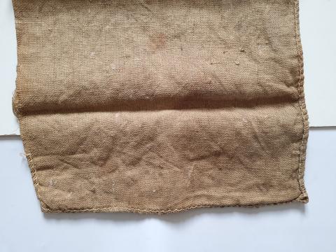 WW2 German Nazi Waffen SS large jut bag stamped prag 1940