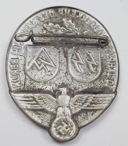 WW2 German Nazi WAFFEN SS - SA early GAUTAGES BERLIN pin RARE