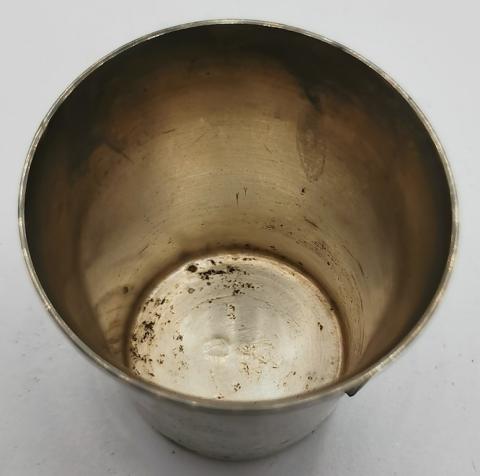 WW2 German Nazi Waffen SS silverware Vodka cup marked panzer totenkopf das reich lah lsaah