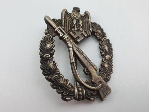 WW2 German Nazi Wehrmacht - Waffen SS Iinfanterie Badge medal award unmarked