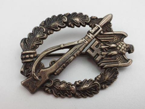 WW2 German Nazi Wehrmacht - Waffen SS Iinfanterie Badge medal award unmarked