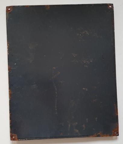 WW2 German Third Reich ealy NSDAP admin registration office large metal sign original for sale
