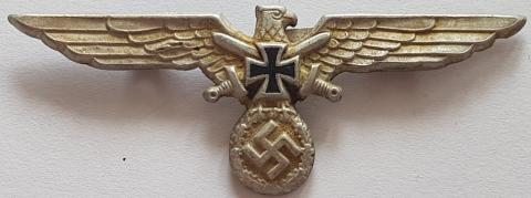 GERMAN NAZI THIRD REICH ERA REICHSKRIEGERBUND VETERAN’S ASSOCIATION BREAST EAGLE INSIGNIA WITH BOTH PRONGS