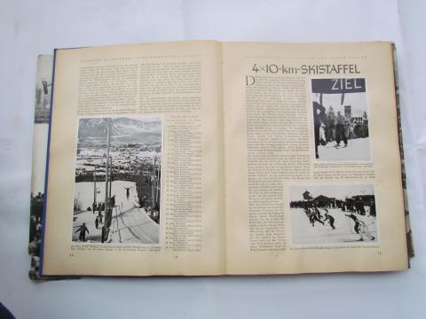 WW2 GERMAN NAZI 1936 BERLIN OLYMPIC BOOK  tome 1 'Die Olympischen Spiele 1936' with dustcover