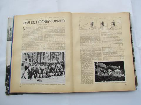 WW2 GERMAN NAZI 1936 BERLIN OLYMPIC BOOK tome 1 'Die Olympischen Spiele 1936' with dustcover WW2 GERMAN NAZI 1936 BERLIN OLYMPIC BOOK tome 1 'Die Olympischen Spiele 1936' with dustcover