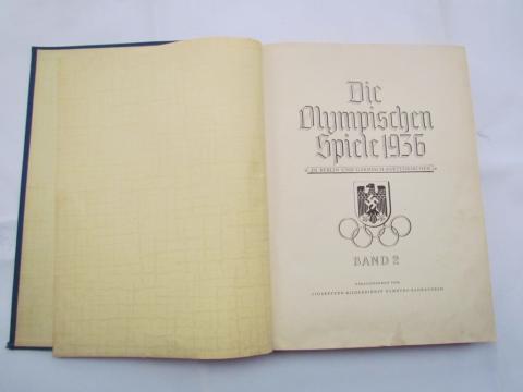 WW2 GERMAN NAZI 1936 BERLIN OLYMPIC BOOK tome 2 'Die Olympischen Spiele 1936'