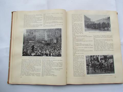 WW2 GERMAN NAZI - BOOK RARE ORIGINAL 1934 THIRD REICH 200 photos PICTURE ALBUM DEUTSCHLAND ERWACHT / GERMANY AWAKES ORIGINS OF NSDAP