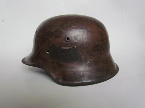 WW2 GERMAN NAZI RARE M42 DOUBLE DECALS WAFFEN SS HELMET SHELL DENAZIFIED