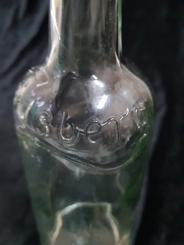 RARE PRE THIRD REICH 1920S DANISH BREWERY CARLSBERG BEER BOTTLE WITH THE USE OF THE "CHANCE" SWASTIKA ON THE LOGO AND ON THE BOTTLE
