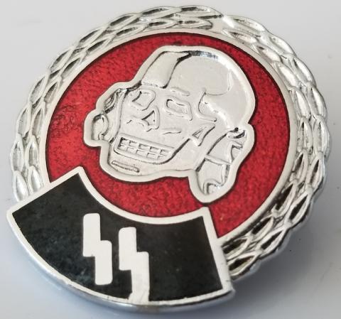 ***REPLIKA*** WAFFEN SS TOTENKOPF SS RUNES + SS SKULL PIN BADGE