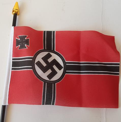 ***REPLIKA*** WW2 GERMAN KRIEGSMARINE NAVY UBOAT BOAT DESKTOP FLAG NSDAP REPRODUCTION PLASTIC
