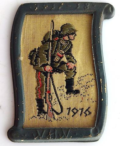 WW1 PRE NAZI GERMAN SOLDIER TINY PLATE 1916 RARE ARMY GREAT WORLD WAR ONE WHM GERMANY WH