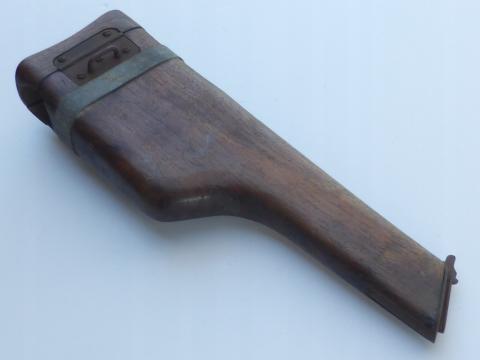 WW1 WW2 GERMAN NAZI VERY RARE MAUSER GUN WOOD HANDLE GRIP 1896 C96 BROOM HANDLE WOOD STOCK