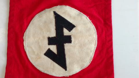 WW2 GERMAN NAZI 19TH DIVISION PANZER GRENADIER WAFFEN SS TOTENKOPF TANK PENNANT FLAG WOW !!