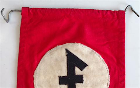 WW2 GERMAN NAZI 19TH DIVISION PANZER GRENADIER WAFFEN SS TOTENKOPF TANK PENNANT FLAG WOW !!