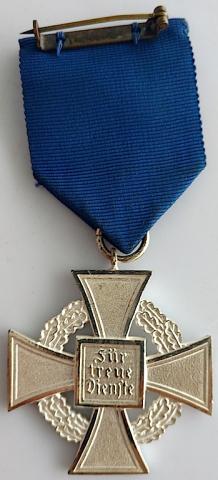 WW2 GERMAN NAZI 25 YEARS OF FAITHFUL SERVICES IN THE WEHRMACHT THIRD REICH ARMY MEDAL IN CASE WITH ORIGINAL AWARD DOCUMENT