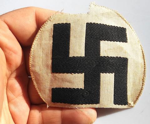 WW2 GERMAN NAZI 3ND REICH ALDOF HITLER NSDAP ARMBAND REMOVED SWASTIKA