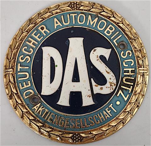 WW2 GERMAN NAZI AMAZING DAS WEHRMACHT AUTOMOBILE CLUB PLATE ARMY SOLDIER CAR TRUCK WH