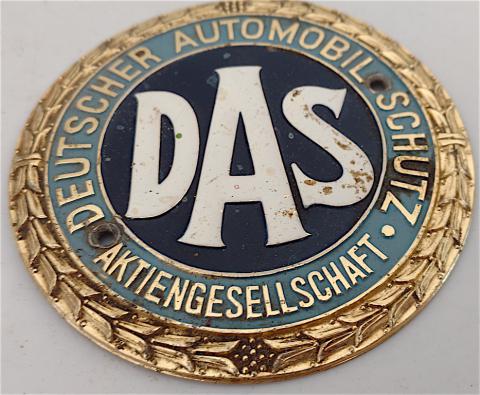 WW2 GERMAN NAZI AMAZING DAS WEHRMACHT AUTOMOBILE CLUB PLATE ARMY SOLDIER CAR TRUCK WH