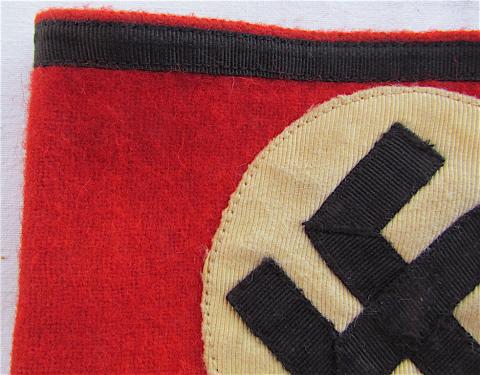 WW2 GERMAN NAZI AMAZING EARLY COTTON VERSION WAFFEN SS ARMBAND WITH RZM TAG STILL INTACT