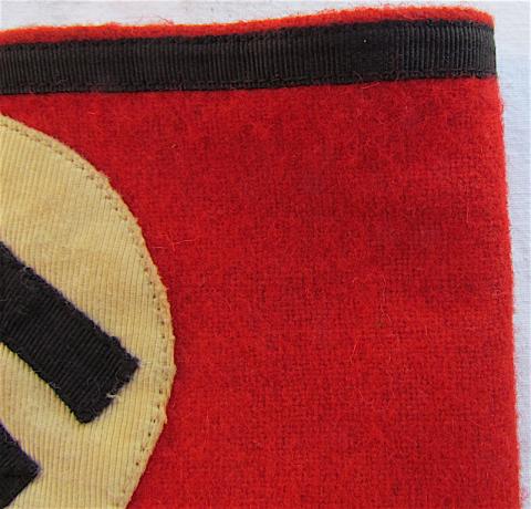 WW2 GERMAN NAZI AMAZING EARLY COTTON VERSION WAFFEN SS ARMBAND WITH RZM TAG STILL INTACT