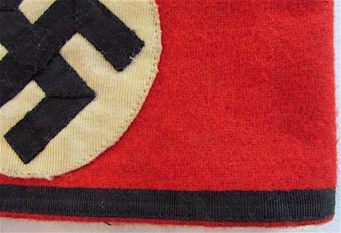 WW2 GERMAN NAZI AMAZING EARLY COTTON VERSION WAFFEN SS ARMBAND WITH RZM TAG STILL INTACT