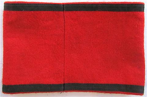 WW2 GERMAN NAZI AMAZING EARLY COTTON VERSION WAFFEN SS ARMBAND WITH RZM TAG STILL INTACT