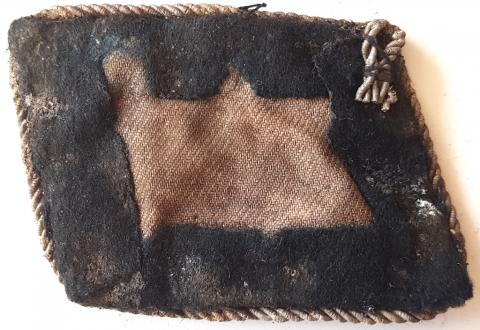 WW2 GERMAN NAZI AMAZING RARE OFFICER WAFFEN SS TOTENKOPF TUNIC REMOVED COLLAR TAB