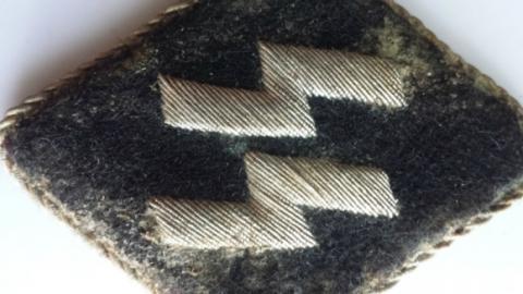 WW2 GERMAN NAZI AMAZING RARE SS ALLGEMEINE DIAMOND COLLAR TAB SLEEVE TUNIC REMOVED