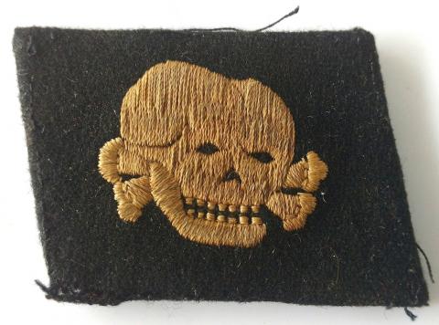 WW2 GERMAN NAZI AMAZING RARE WAFFEN SS TOTENKOPF CONCENTRATION CAMP NCO GUARD TUNIC REMOVED COLLAR TAB VET COLLECTION