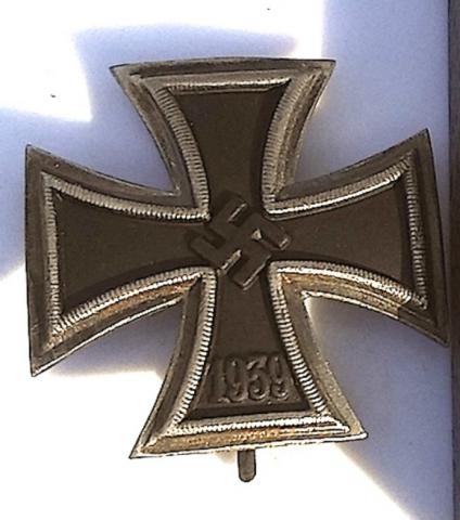 WW2 GERMAN NAZI CASED 1ST CLASS IRON CROSS MEDAL AWARD WH WAFFEN SS