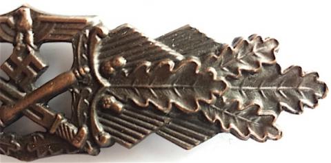 WW2 GERMAN NAZI CLOSE CLASP COMBAT AWARD MEDAL BAR IN BRONZE