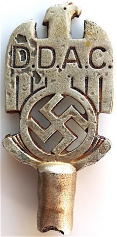 WW2 GERMAN NAZI DDAC D.D.A.C POLE TOP OF FLAG WITH SWASTIKA - AUTOMOBILE CLUB OF THE THIRD REICH