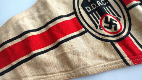 WW2 GERMAN NAZI DDAC THIRD REICH AUTOMOBILE CLUB VEHICULE CAR PENNANT FLAG NICE D.D.A.C