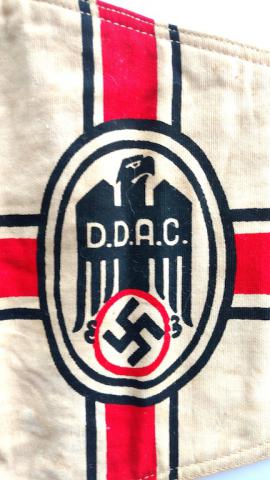 WW2 GERMAN NAZI DDAC THIRD REICH AUTOMOBILE CLUB VEHICULE CAR PENNANT FLAG NICE D.D.A.C