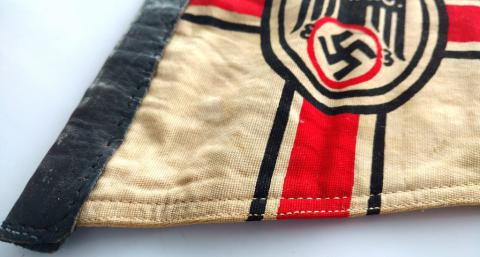 WW2 GERMAN NAZI DDAC THIRD REICH AUTOMOBILE CLUB VEHICULE CAR PENNANT FLAG NICE D.D.A.C